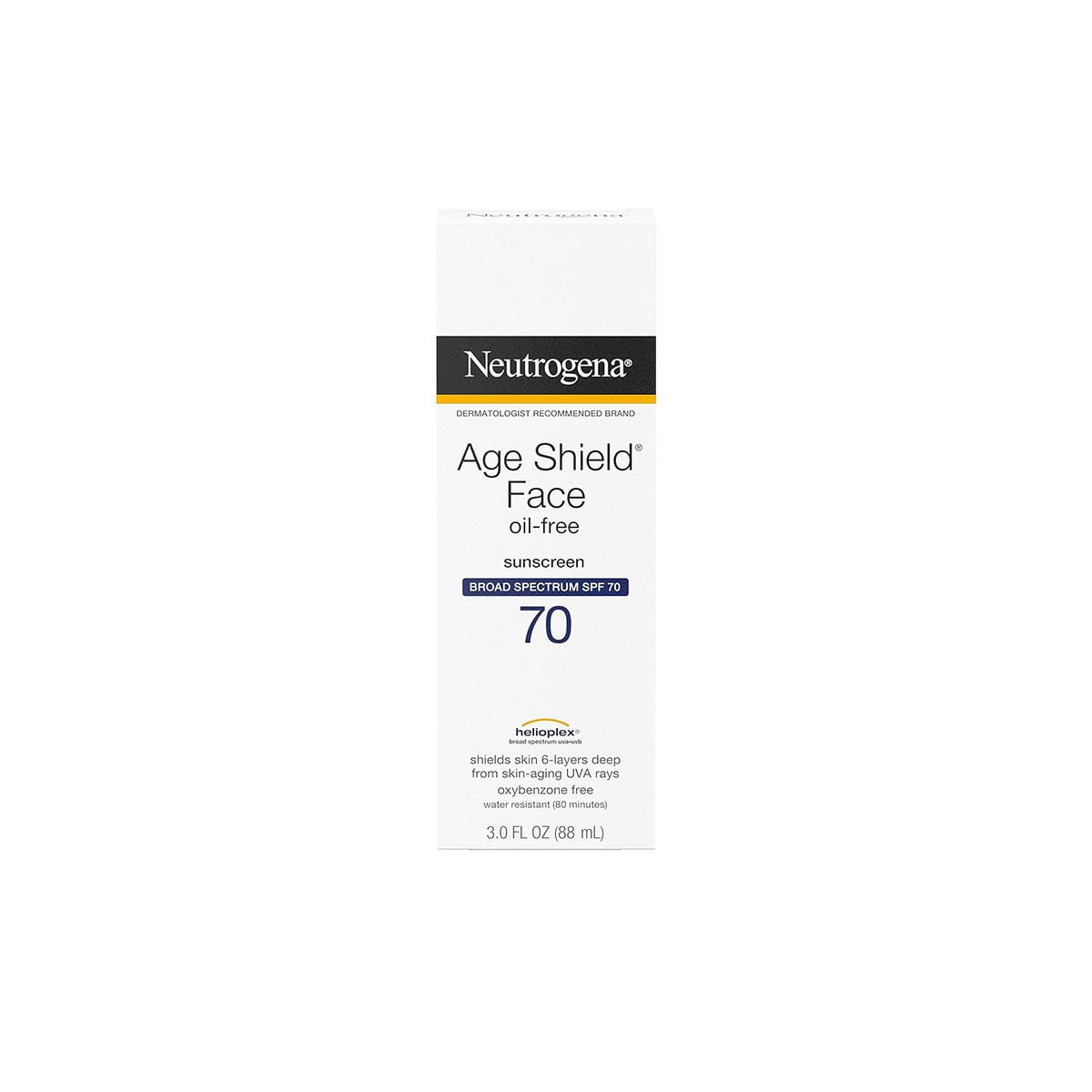 Neutrogena Age Shield Face Oil-Free Broad Spectrum SPF 70 Sunscreen – 88ml