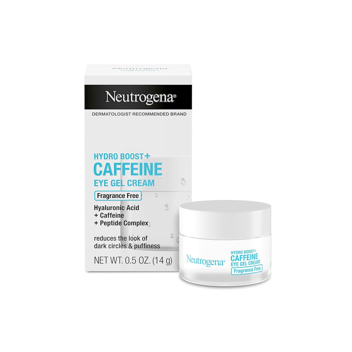 Neutrogena Hydro Boost+ Caffeine Eye Gel Cream, Fragrance Free (14gm) - Emart Skincare Bangladesh