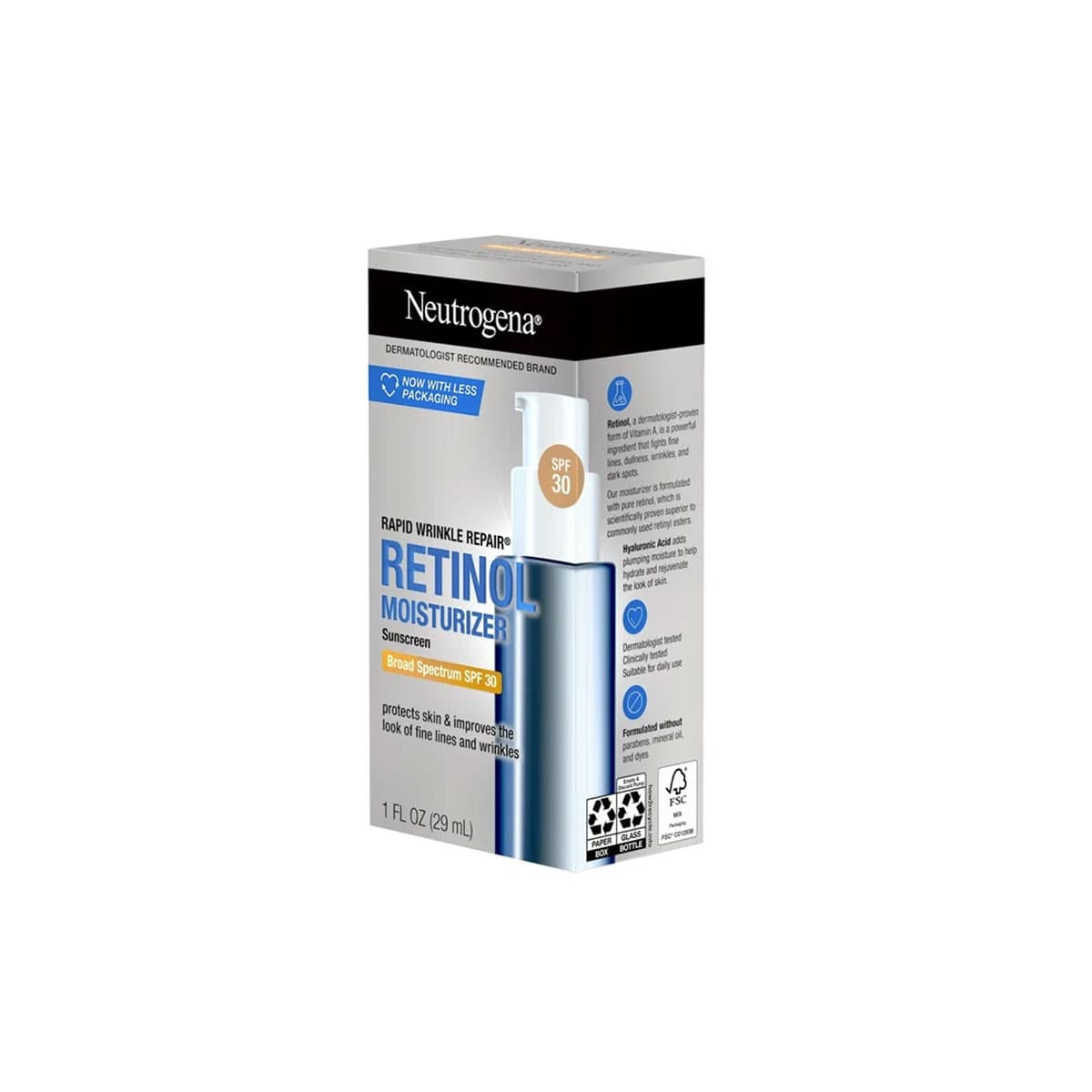 Neutrogena Rapid Wrinkle Repair Broad Spectrum SPF 30 Moisturizer – 29ml - Emart Skincare Bangladesh