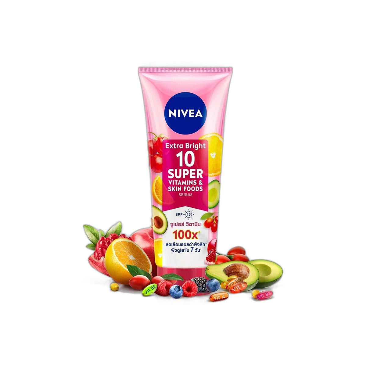 NIVEA Extra Bright 10 Super Vitamins & Skin Foods Serum – 320ml