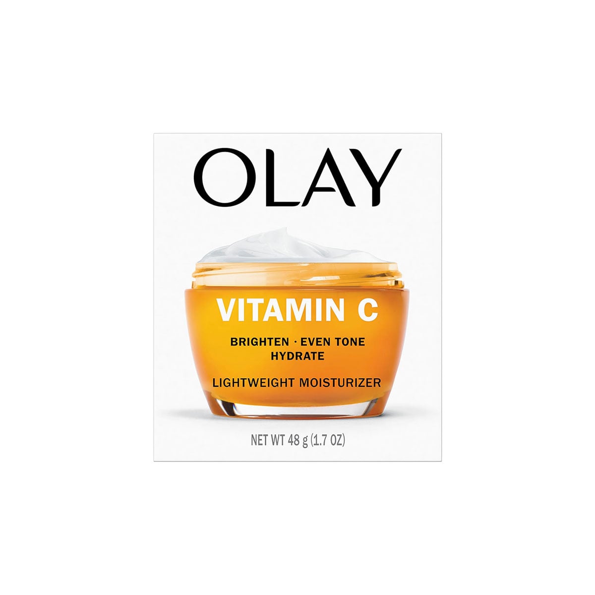 Olay Vitamin C Lightweight Face Moisturizer – Brighten – Even Tone – Hydrate – Lightweight Anti-Aging Cream for Dark Spots – 48gm