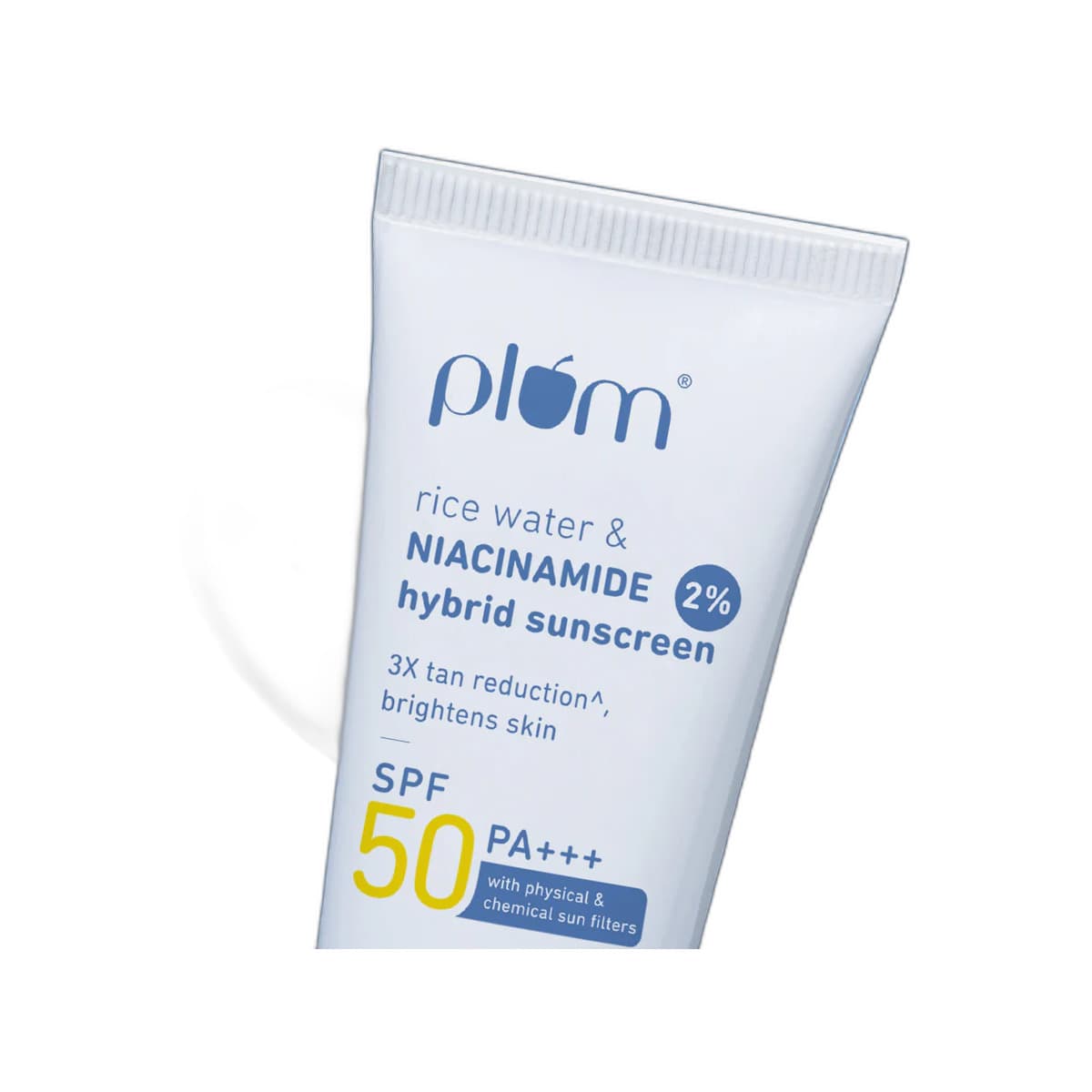 Plum 2% Niacinamide & Rice Water SPF 50 PA+++ Hybrid Sunscreen – 50g - Emart Skincare Bangladesh