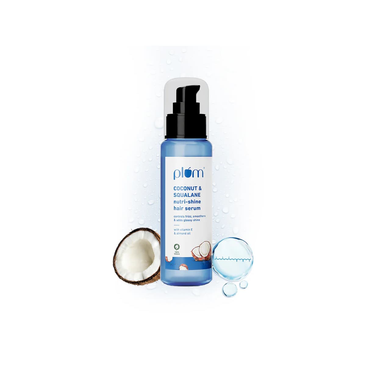 Plum Coconut & Squalane Nutri-Shine Hair Serum 75ml - Emart Skincare Bangladesh