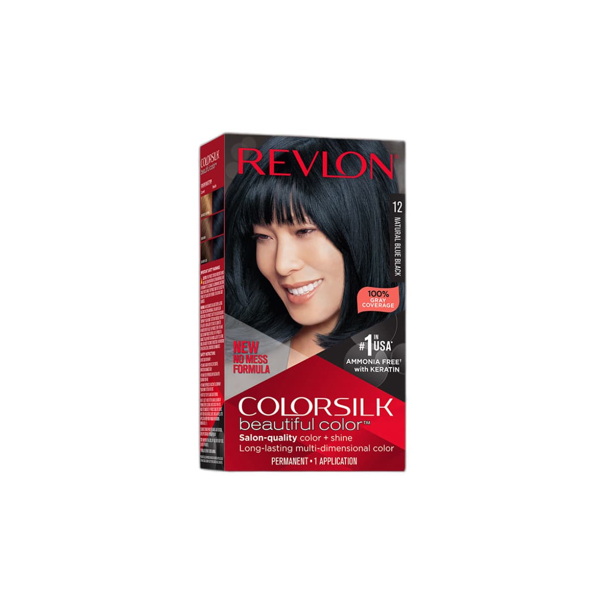 Revlon Color Silk beautiful hair Color 12 Natural Blue Black - Emart Skincare Bangladesh