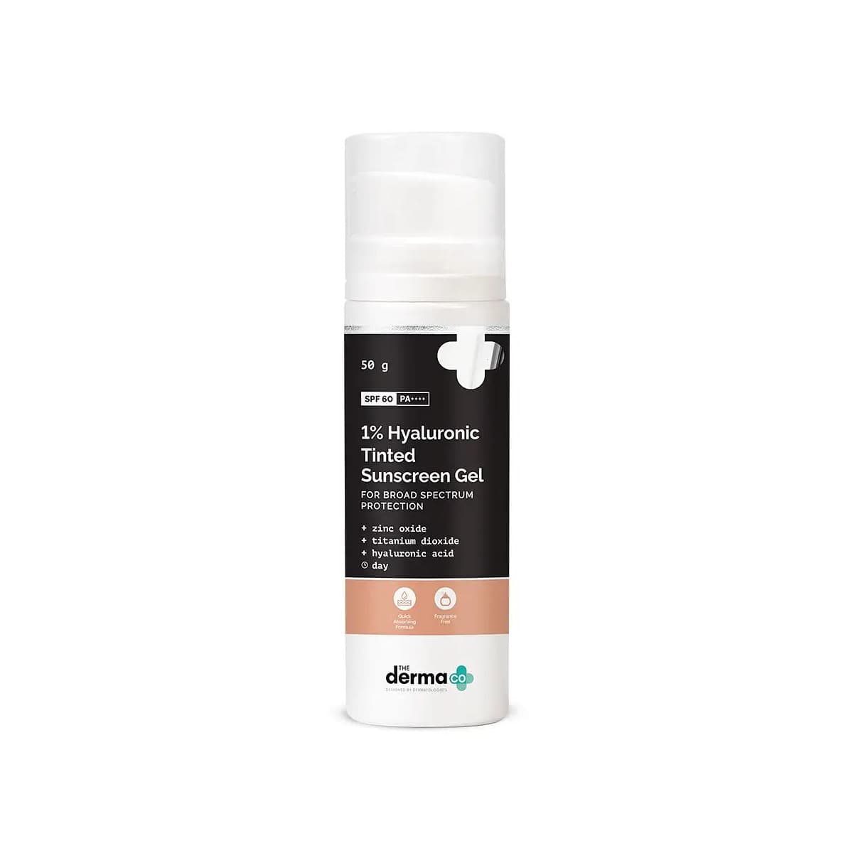 The Derma Co 1% Hyaluronic Tinted Sunscreen Gel 50g - Emart Skincare Bangladesh
