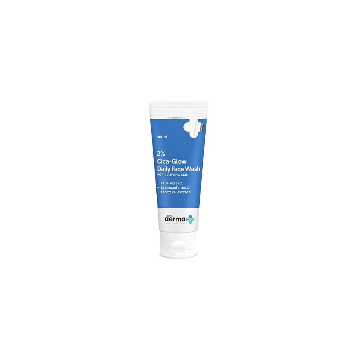 The Derma Co 2% Cica-Glow Daily Face Wash with Tranexamic Acid & Licorice 100ml