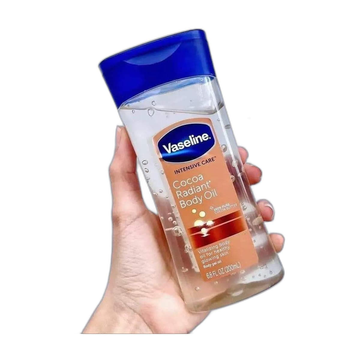 Vaseline Cocoa Radiant Body Oil 200ml - Emart Skincare Bangladesh