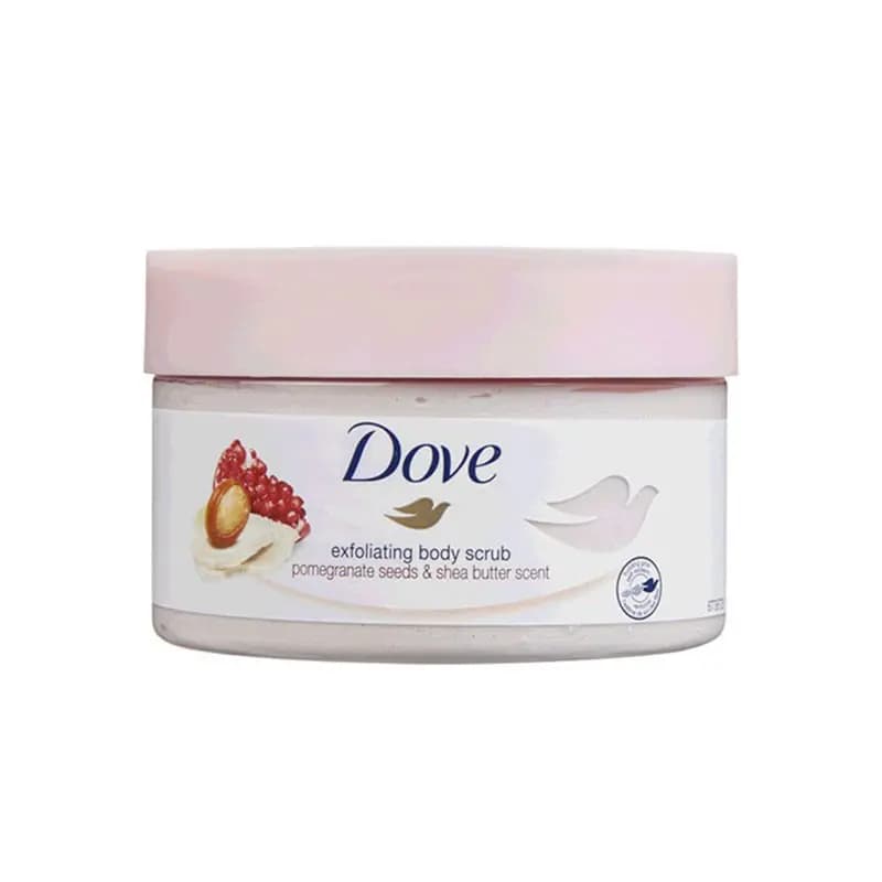 The Dove Pomegranate Seeds & Shea Butter Exfoliating Body Scrub 225ml - Emart Skincare Bangladesh