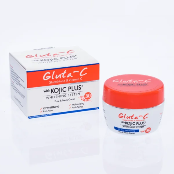 Gluta C Face and Neck Cream with Kojic Plus Whitening System Product min 1