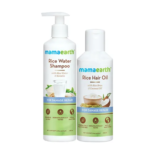 Mama Earth Rice Water Hair Mask with Rice Water and Keratin For Smoothening  Hair and Damage Repair - eMart Online Shopping