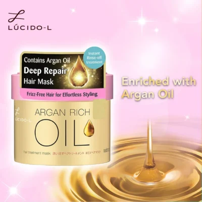 Lucido L Argan Rich Oil Hair Treatment Mask 220G 2